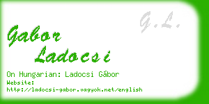 gabor ladocsi business card